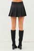 DOUBLE BELT SIILVER MINI SKIRT